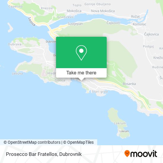 Prosecco Bar Fratellos map