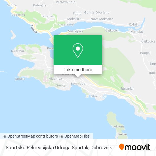 Športsko Rekreacijska Udruga Spartak map