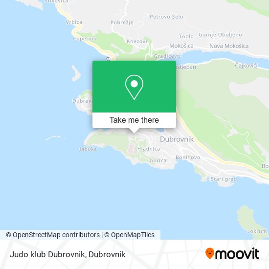 Judo klub Dubrovnik map