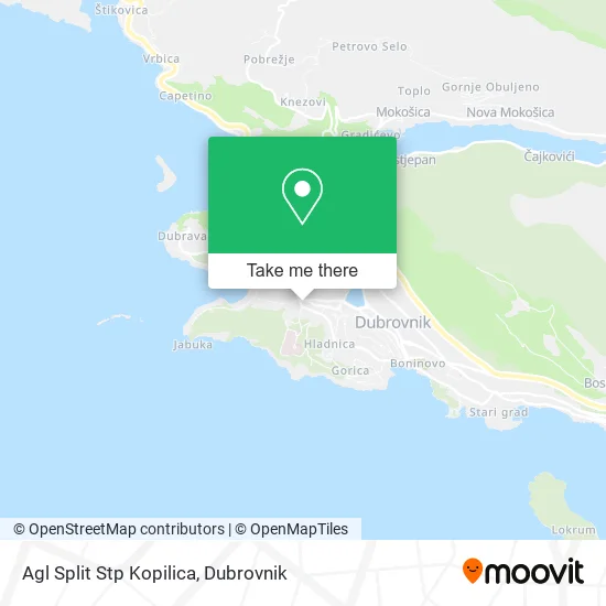Agl Split Stp Kopilica map