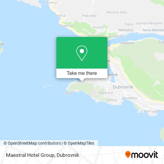 Maestral Hotel Group map