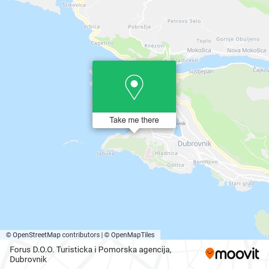 Forus D.O.O. Turisticka i Pomorska agencija map