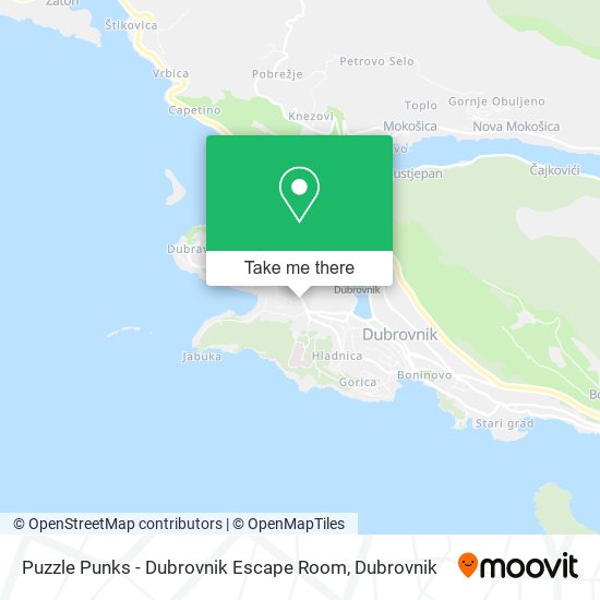 Puzzle Punks - Dubrovnik Escape Room map