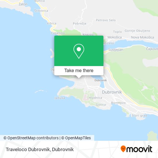 Traveloco Dubrovnik map