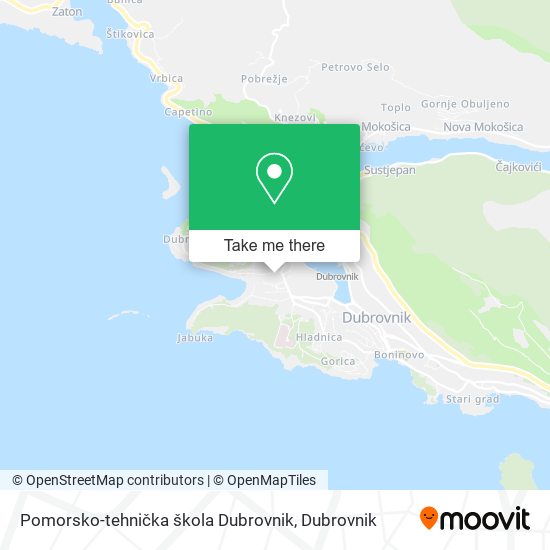 Pomorsko-tehnička škola Dubrovnik map