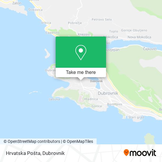 Hrvatska Pošta map