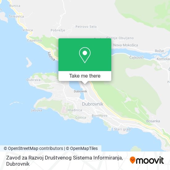 Zavod za Razvoj Društvenog Sistema Informiranja map