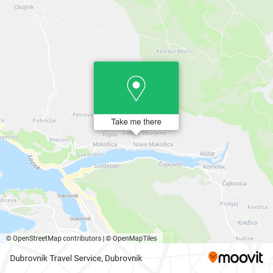 Dubrovnik Travel Service map