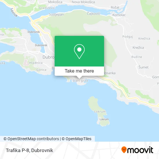 Trafika P-8 map