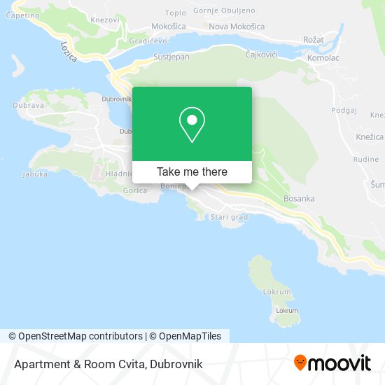 Apartment & Room Cvita map
