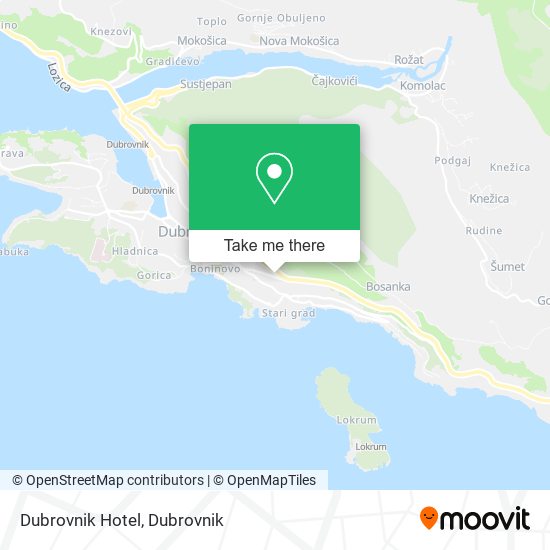 Dubrovnik Hotel map
