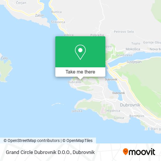 Grand Circle Dubrovnik D.O.O. map