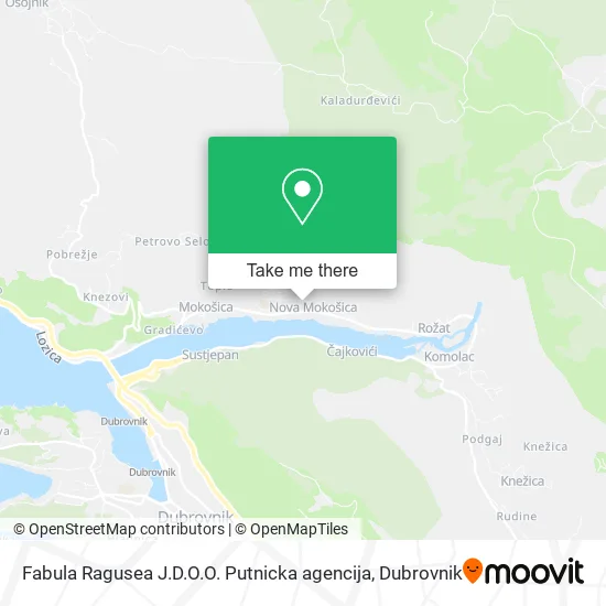 Fabula Ragusea J.D.O.O. Putnicka agencija map