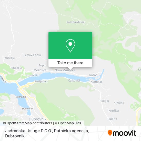 Jadranske Usluge D.O.O., Putnicka agencija map