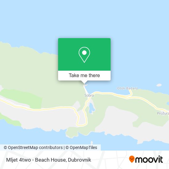 Mljet 4two - Beach House map