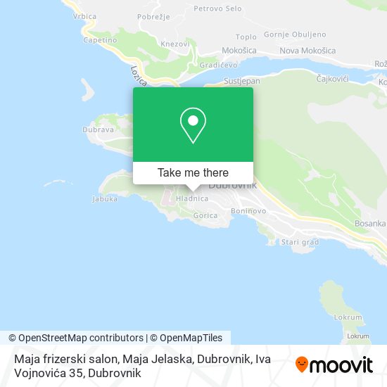 Maja frizerski salon, Maja Jelaska, Dubrovnik, Iva Vojnovića 35 map