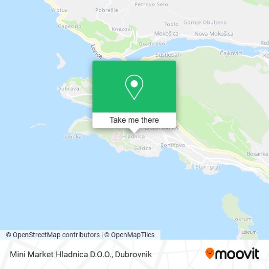 Mini Market Hladnica D.O.O. map