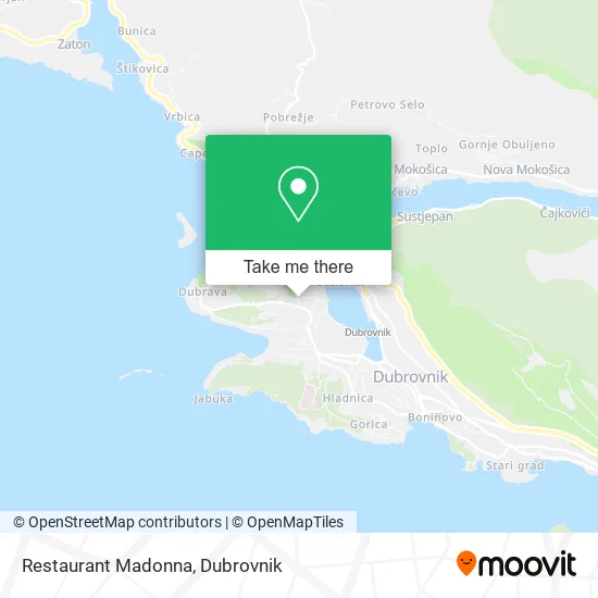 Restaurant Madonna map