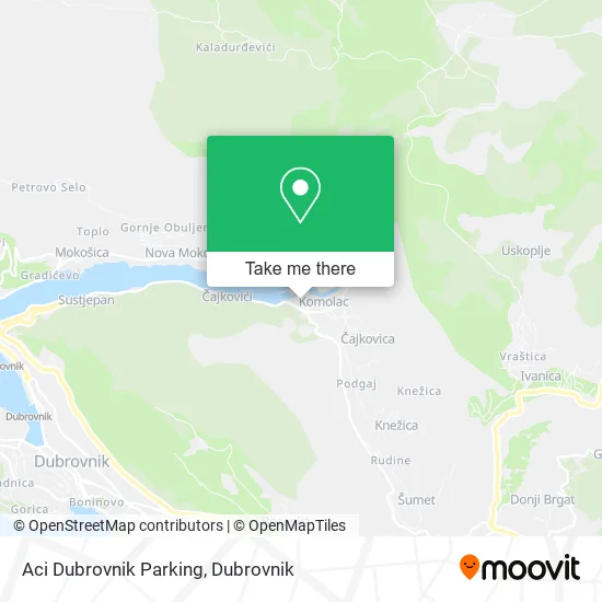 Aci Dubrovnik Parking map