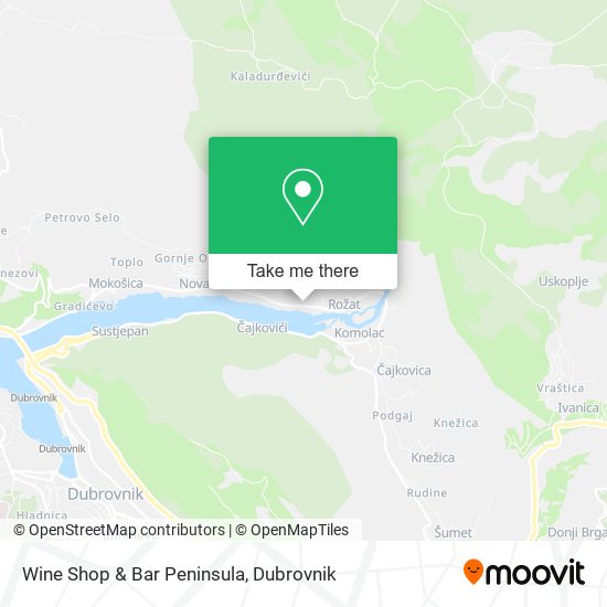 Wine Shop & Bar Peninsula map