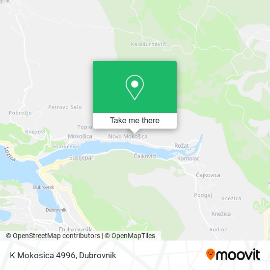 K Mokosica 4996 map