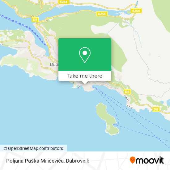 Poljana Paška Miličevića map