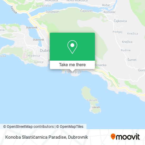 Konoba Slastičarnica Paradise map