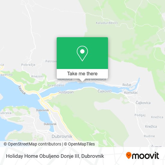 Holiday Home Obuljeno Donje III map