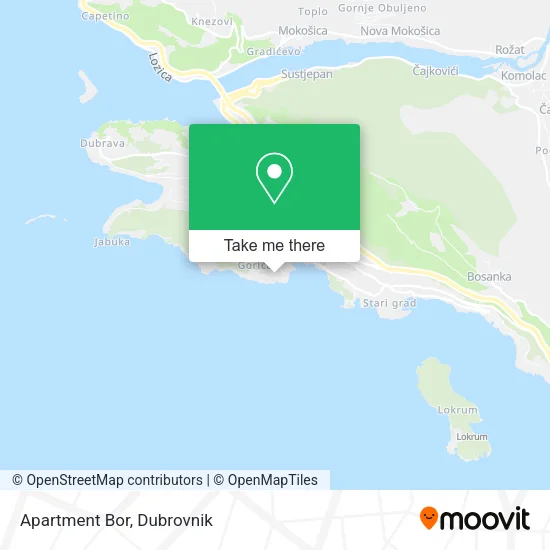Apartment Bor map
