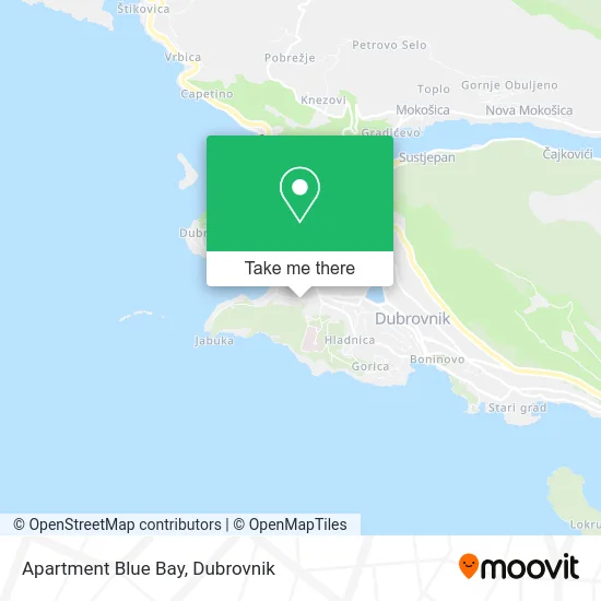 Apartment Blue Bay map