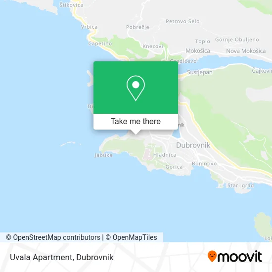 Uvala Apartment map