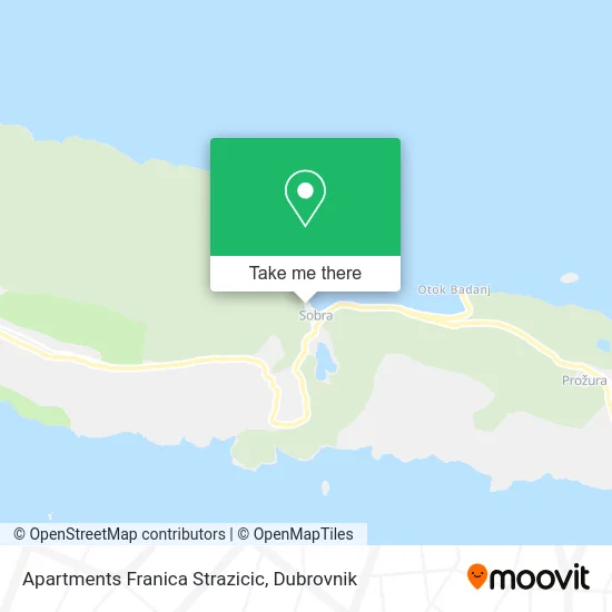 Apartments Franica Strazicic map