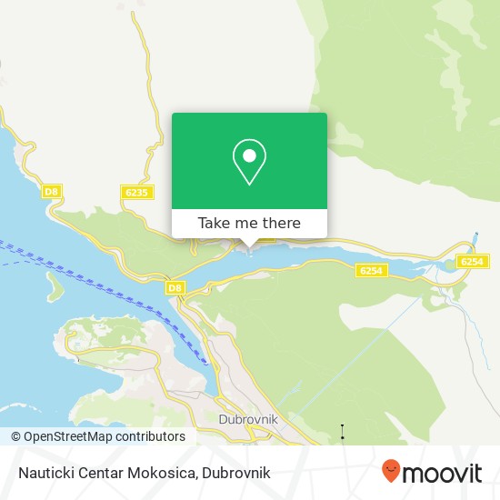 Nauticki Centar Mokosica map
