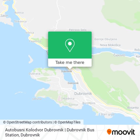 Autobusni Kolodvor Dubrovnik | Dubrovnik Bus Station map