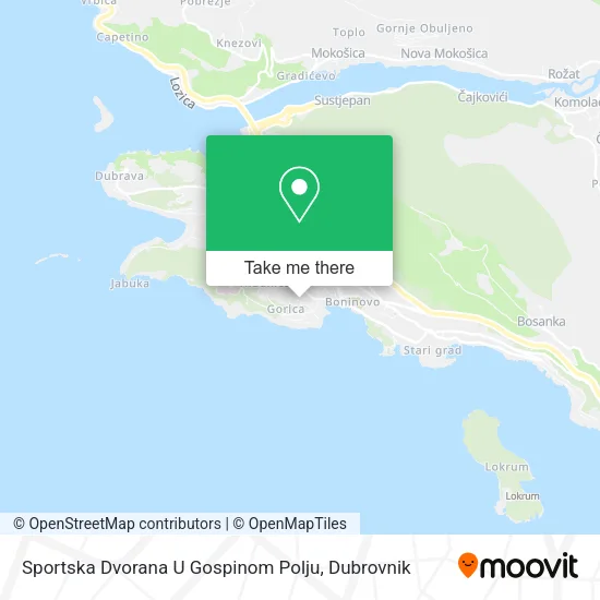 Sportska Dvorana U Gospinom Polju map