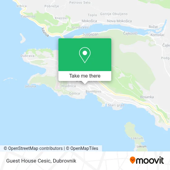 Guest House Cesic map