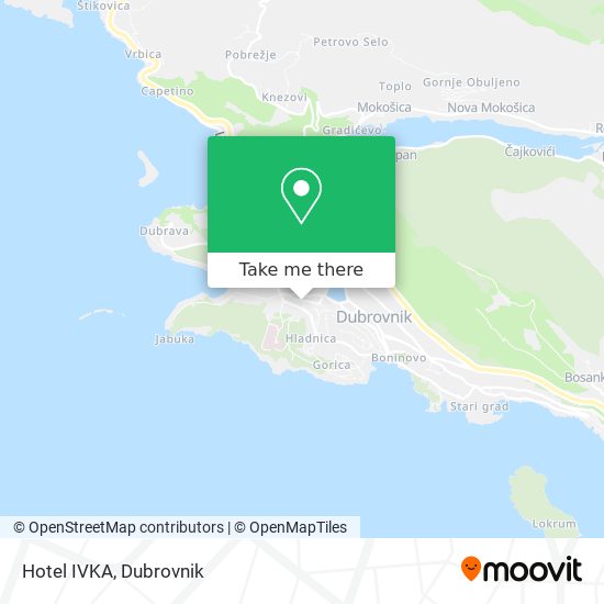 Hotel IVKA map