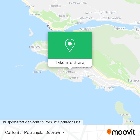 Caffe Bar Petrunjela map