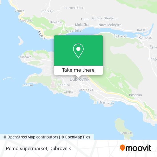 Pemo supermarket map