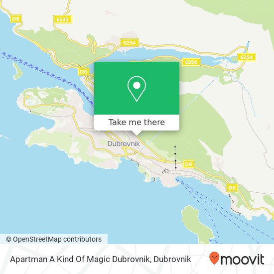Apartman A Kind Of Magic Dubrovnik map