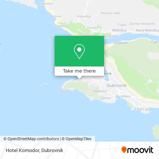 Hotel Komodor map