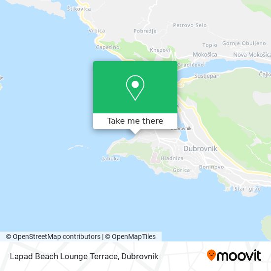 Lapad Beach Lounge Terrace map