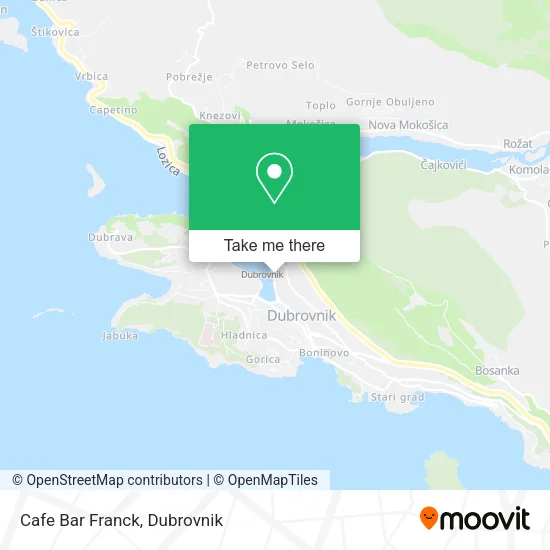 Cafe Bar Franck map