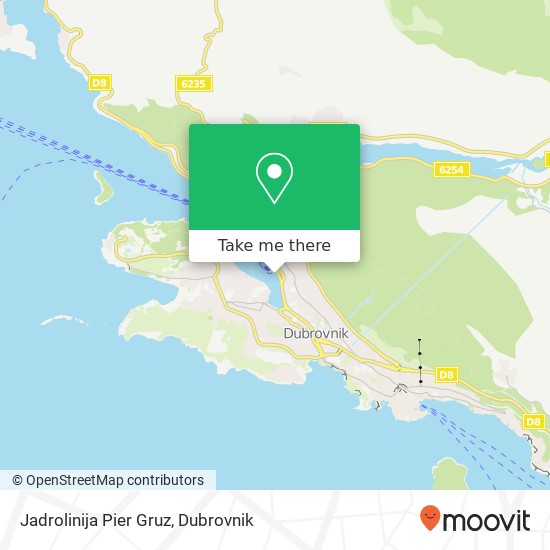 Jadrolinija Pier Gruz map