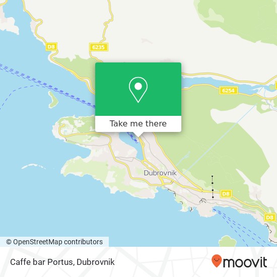 Caffe bar Portus map