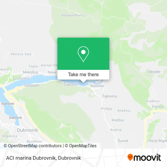 ACI marina Dubrovnik map