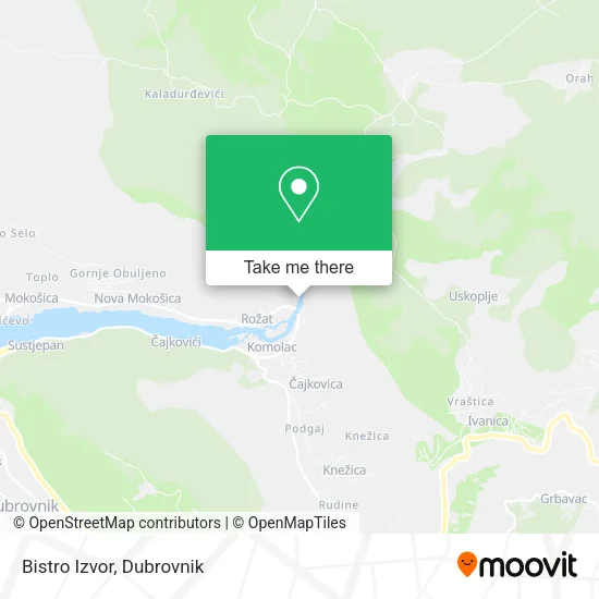 Bistro Izvor map