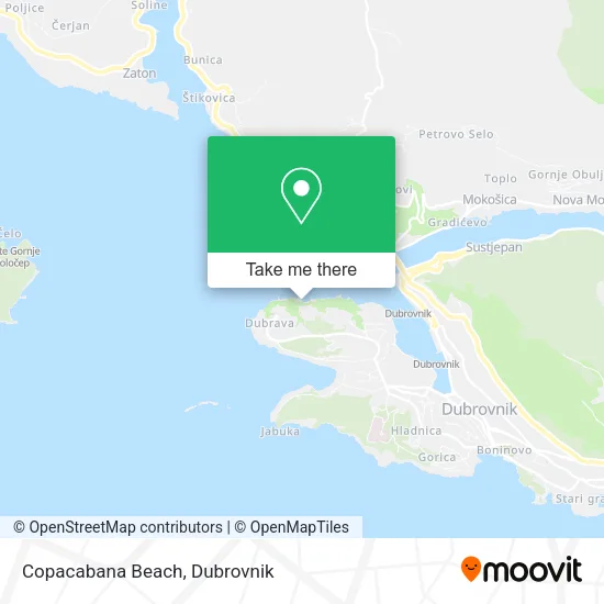 Copacabana Beach map
