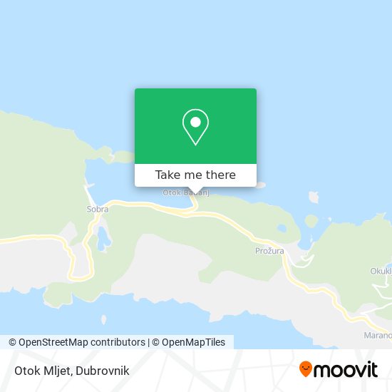 Otok Mljet map