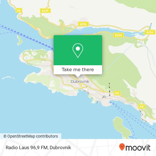 Radio Laus 96,9 FM map